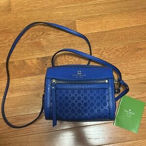 Kate Spade Looloo Perri Lane Bubbles Island Deep Blue Crossbody